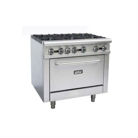 Bếp Âu 6 họng có lò nướng dùng gas Eagle GR6BO