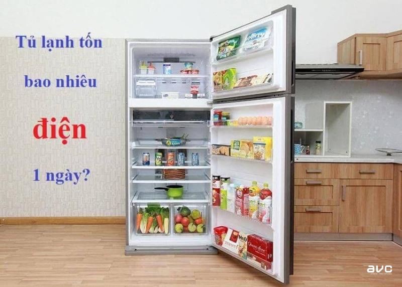 Tủ lạnh thường tiêu tốn bao nhiêu điện năng 1 ngày?