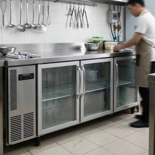 Bàn mát Hoshizaki 3 cánh kính RT-186MA-SG