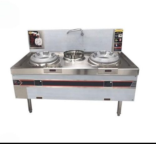 BẾP Á 2 HỌNG DÙNG GAS CÓ QUẠT THỔI VÀ BẦU NƯỚC