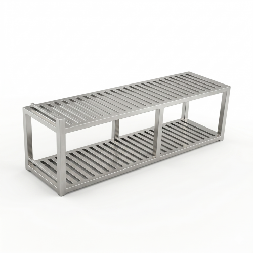 KỆ SONG 2 TẦNG INOX 304 POSCO TREO TƯỜNG