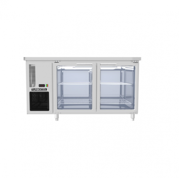 COMBO QUẦY BAR TIÊU CHUẨN CHÂU ÂU 16 BÀN MÁT 2 CÁNH KÍNH 1500X600X840MM UC 2G 60 15
