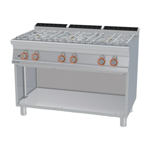 Bếp Âu 6 đầu đốt dùng gas Lotus PCA-712GP / PC-712GP